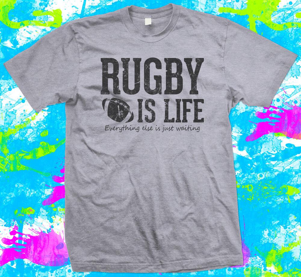 

Футболка унисекс Rugby Is Life Neuf Options Couleur Petit Pour Cadeau