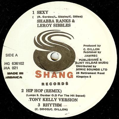 12inch Record SHABBA RANKS  LEROY SIBBLES  LERO  Sexy  Fattie Fattie SHG636102SHA02 Shang Muzik Jamaica Reggae Ska  Dub Used