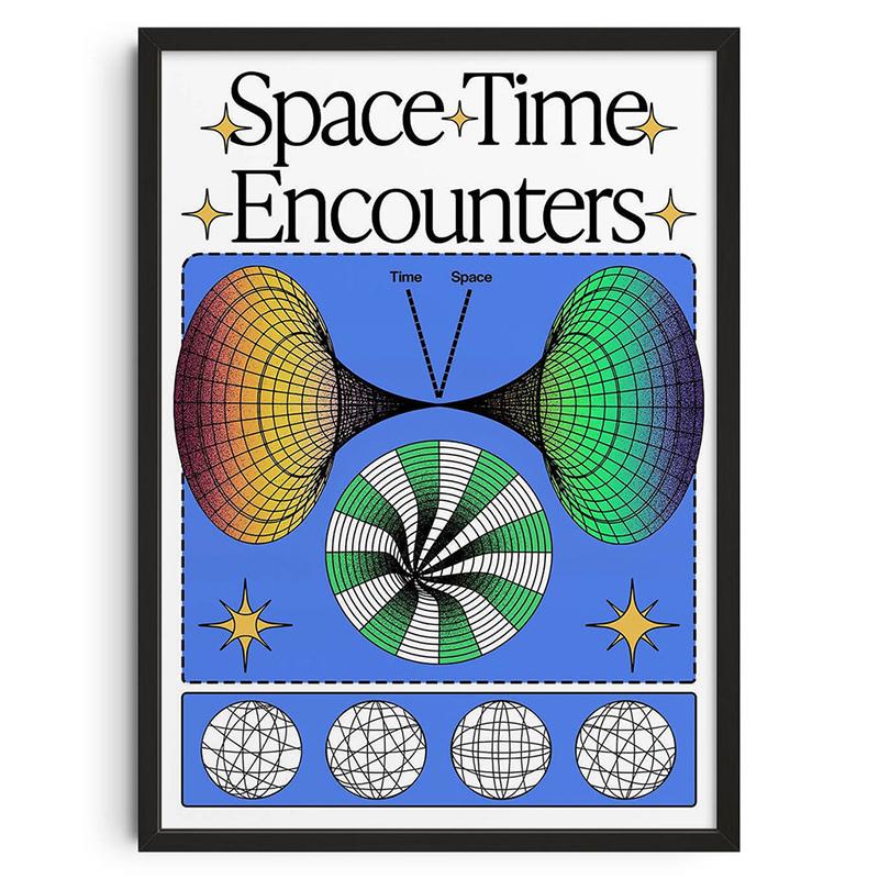 Vintage Abstract Classic Posters Retro Mind Maze Print Mid Century Wall Art Canvas Painting for Club Living Room Home Decor