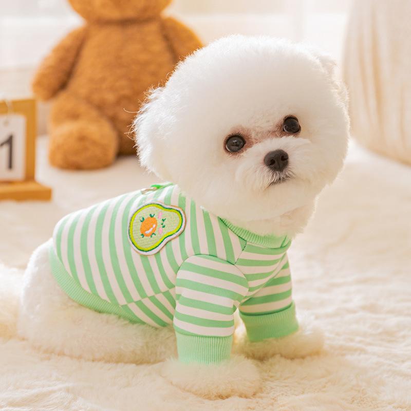Autumn and winter new dog traction sweater medium and small dog thin autumn two-legged clothing Teddy Bigbear dog clothing