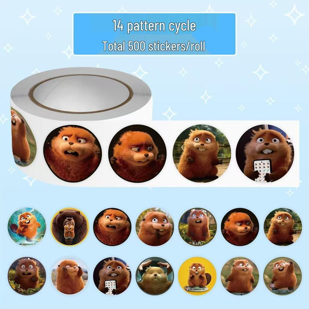 500 Classic Mountain & Sea Roll Stickers: Creative Sand Painting Cartoon for Fun DIY Journals