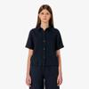[Lacoste] Women's Linen Openwork Short-Sleeve Shirt CF197E-56GHDE