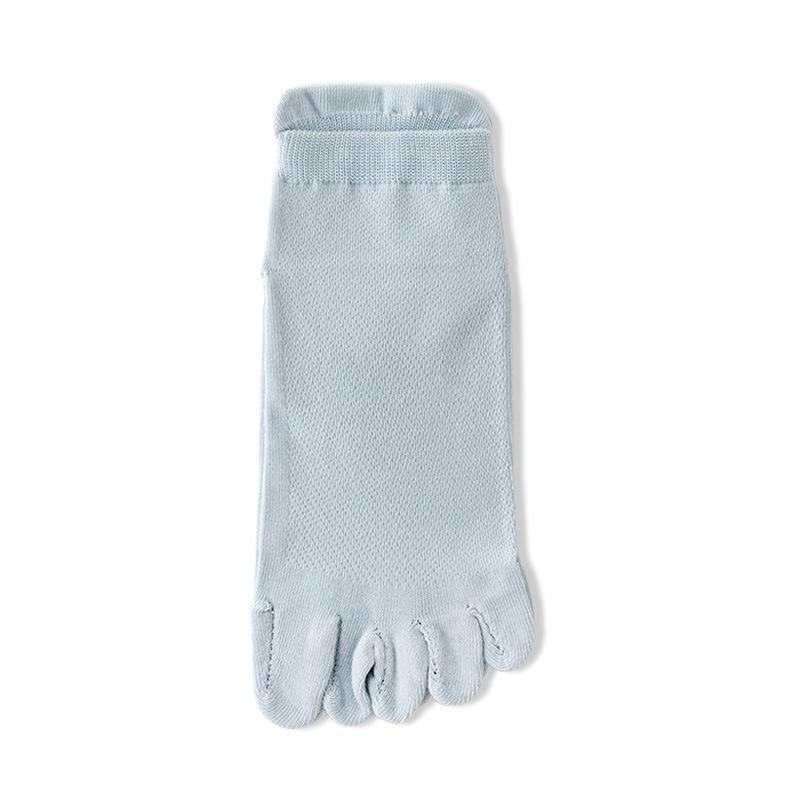 5 Pairs Spring Summer Women Socks Soft Mesh Breathable Cotton Sweat Absorbent Five Finger Socks Outdoor Sports Split Toe Socks