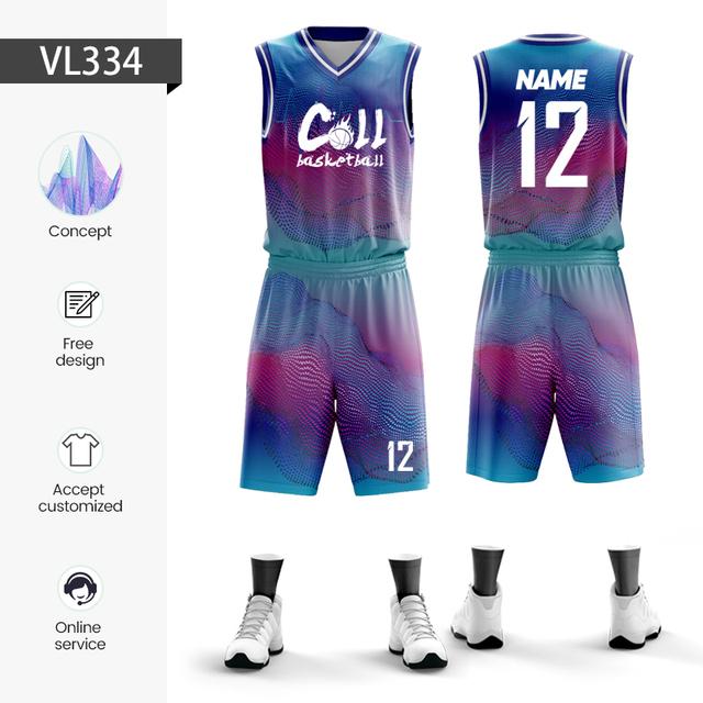Sublimation Custom Adults Basketball Uniform Personalized 100% Polyester Breathabale Basketball Jersey Sportswear Shirt for Men