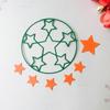 2Pcs Circle Five-pointed Star Metal Cutting Dies Paper Cut Card Making Template for DIY Scrapbooking Decorative Craft Mold Diecuts