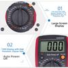 Electrical Troubleshooting Black Digital Multimeter Voltage Current Resistance Large LCD Screen Live Wire Detection