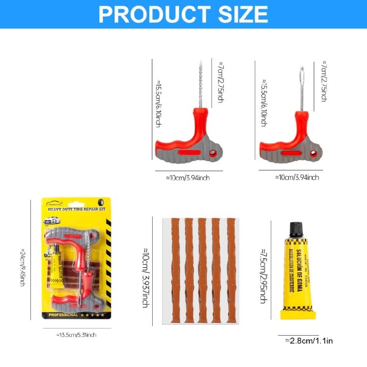 Tire Repair Kit 8Pcs Tire Patches Kit with Connector Diaper Repair Tool Tyres and Connector Patches Kit
