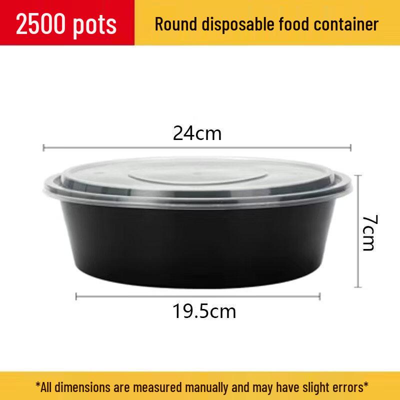 Zhuochuang Jingpin Disposable Round Plastic Takeout Bowls with Lids