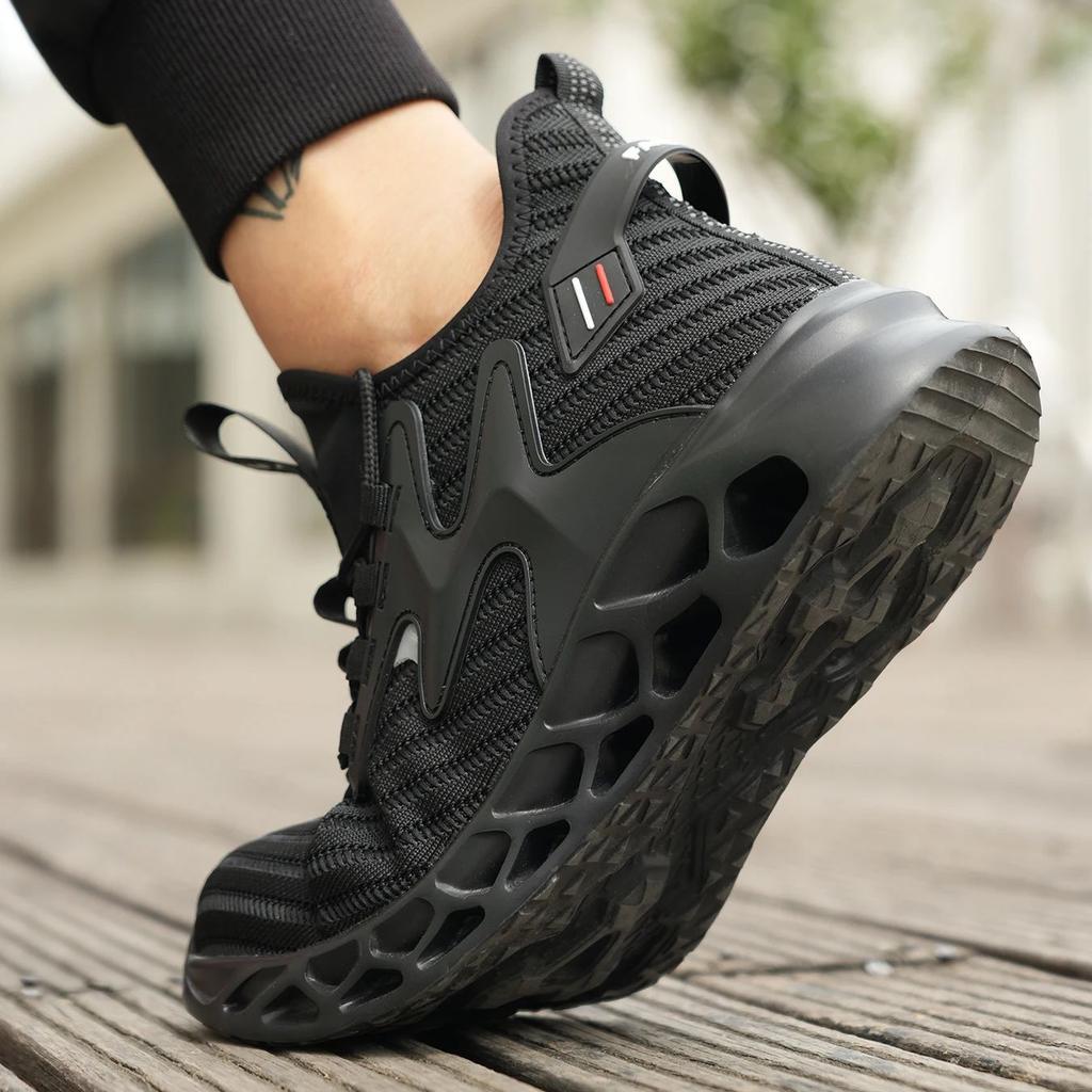 Man Safety Shoes Puncture-Proof Work Sneakers Lightweight Work Shoes Men Steel Toe Shoes Safety Boots Indestructible Shoes