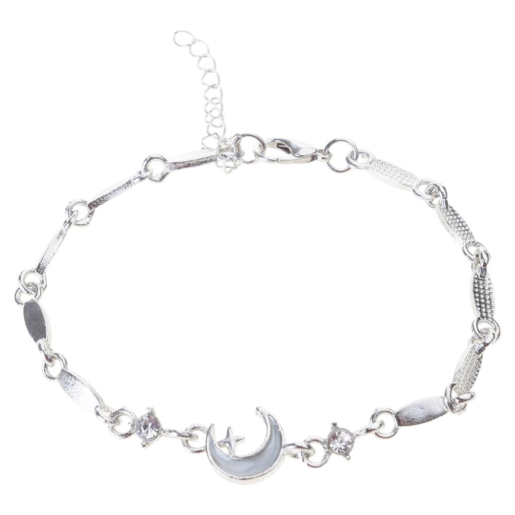 Lightweight Alloy Celestial Bracelet Wrist Chain With Adjustable Closure Sparkling Night Out Accessory For Women