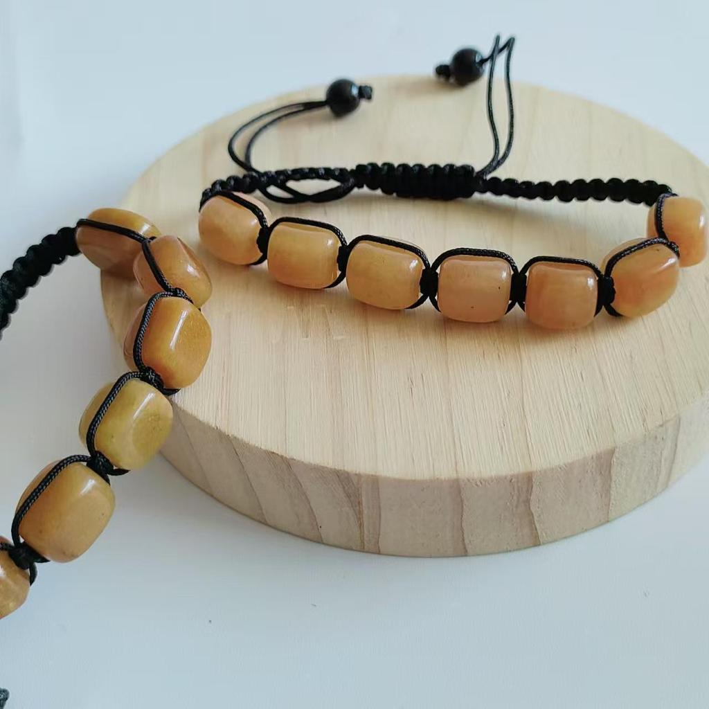 Exotic Seven-Color Crystal Woven Bracelet: Handmade Irregular Beaded Yoga Energy Bangle