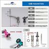 HEIGHTEN 45-50mm Adjustable Reel Handle (No Knob) Universal for SHIMANO and DAIWA Spinning Reels, Ar