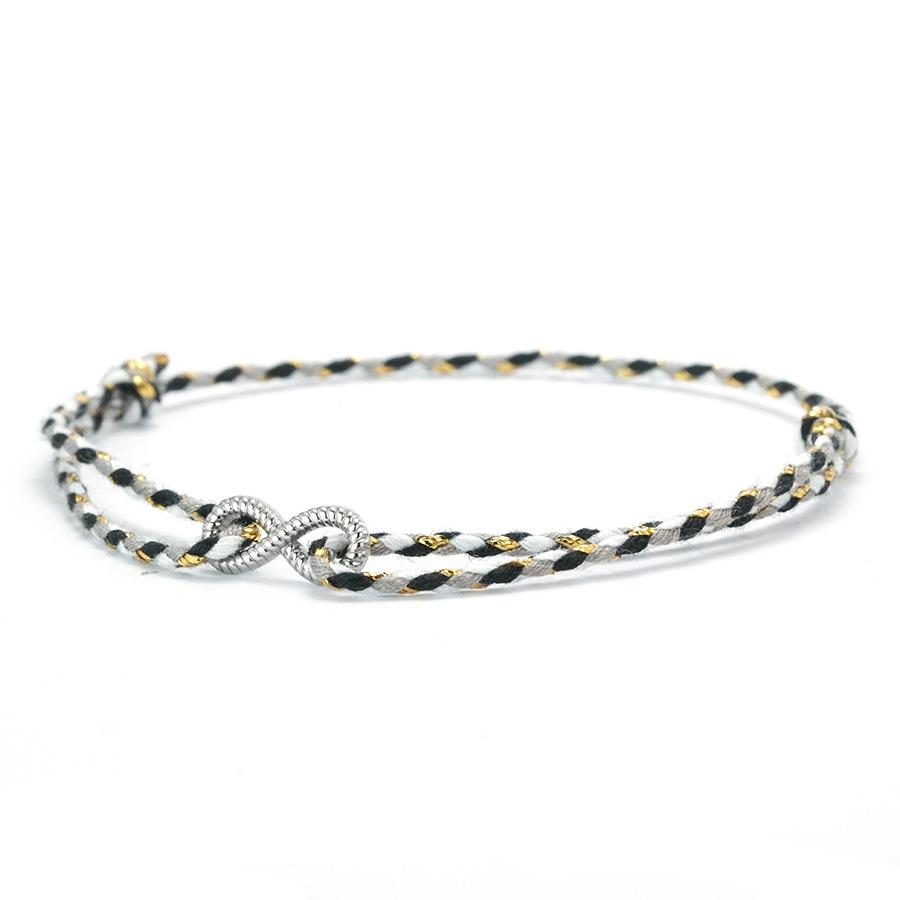 

New Bohemia Women Bracelet A Grade 2mm Thin Cotton String Braclet 5 Colors Available Unfading Leisure Versatile Accessories чорний білий колір