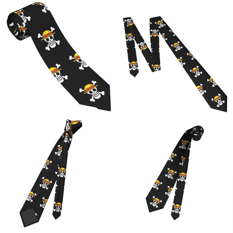 Pieces Tie One Ship Logo Necktie Shirt Accessories Anime Party Men Decoration