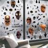 Glow-in-the-Dark Halloween Haunted House Window Decals 10 Sheets Creepy Ghost Pumpkin Bat Witch Window Stickers for Party
