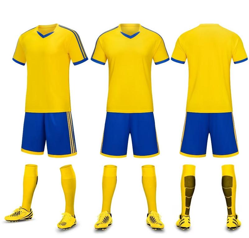 Kids Adult Soccer Uniform Sportssuit Men'S And Women'S Short Sleeve Jersey Soccer Training Team Uniform Summer