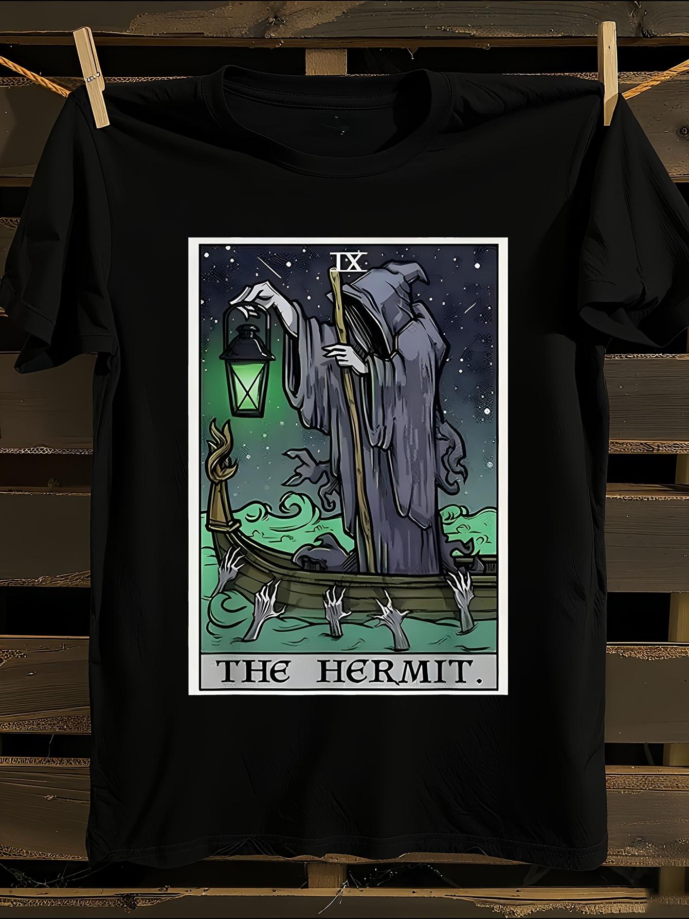 Gothic The Hermit Card T-shirt S