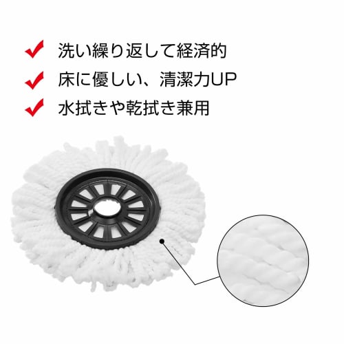 Eyliden. Replacement Cloths, Mops, and Microfiber Floor Cleaning Pads (Set of 3) for Wet and Dry Floors. Spare Cleaner.