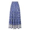 Women's Fashion Solid Color High Waist Folded A-line Trumpet Long Skirt Half Body Skirt