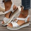Fashion Wedges Sandals Women Beach Snake Print Platform Sandals Gladiator Shoes Woman 2025 New Comfort Casual Med Platform Sandals Women
