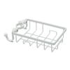 Kitchen Sink Faucet Rack Sponge Rag Storage Drain Shelf Bathroom Shower Rod Hanging Iron Basket Soap Dish Shampoo Holder