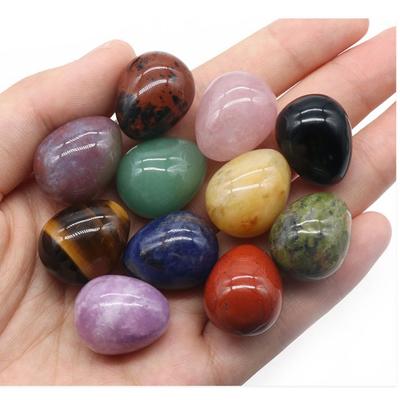 Eiförmiges 20mm Kristall Achat Stein Mini Ei Innendekoration Heimdekoration