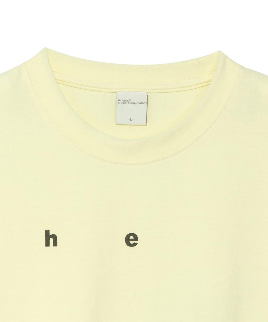 THE COLDEST MOMENT Tcm Alphabet T (Lemon)