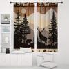 Vikama Rural Forest Animal Curtains Window Hangings Home Decorations Suitable Living Rooms Bedrooms Made Of Polyester Area Treatment