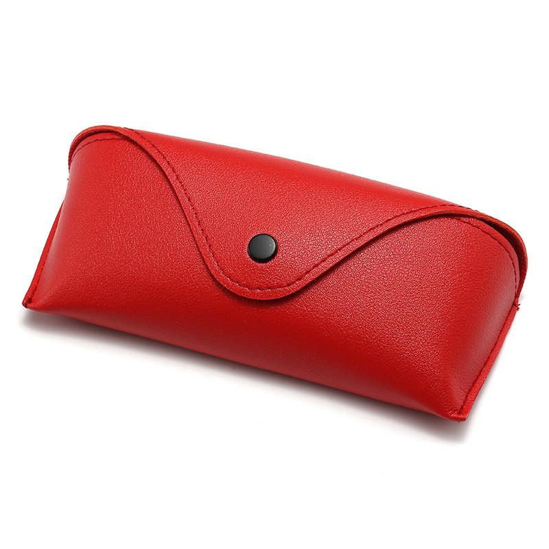 Estuches para gafas de sol resistentes a la presión Estuche blando para gafas Estuche para gafas Hebilla de colores Nuevas pequeñas cajas para gafas con hebilla de lichi