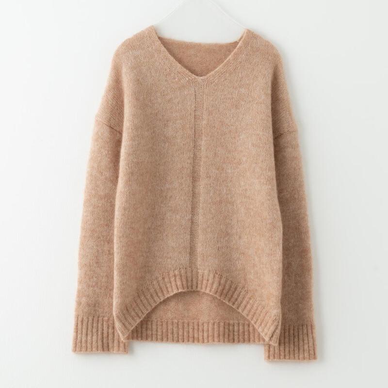 

Sinofer Women s V-Neck Solid Knit Sweater S