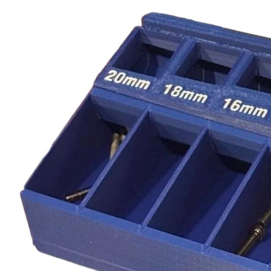 7 Ölçüm Yuvalı M3 Cıvata Ayırıcı Tepsi Hassas M3 Vida Cıvata Boyu Ayırma Kutusu Ağır Hizmet Tipi Küçük Parçalar Vidalar Donanım Düzenleyici