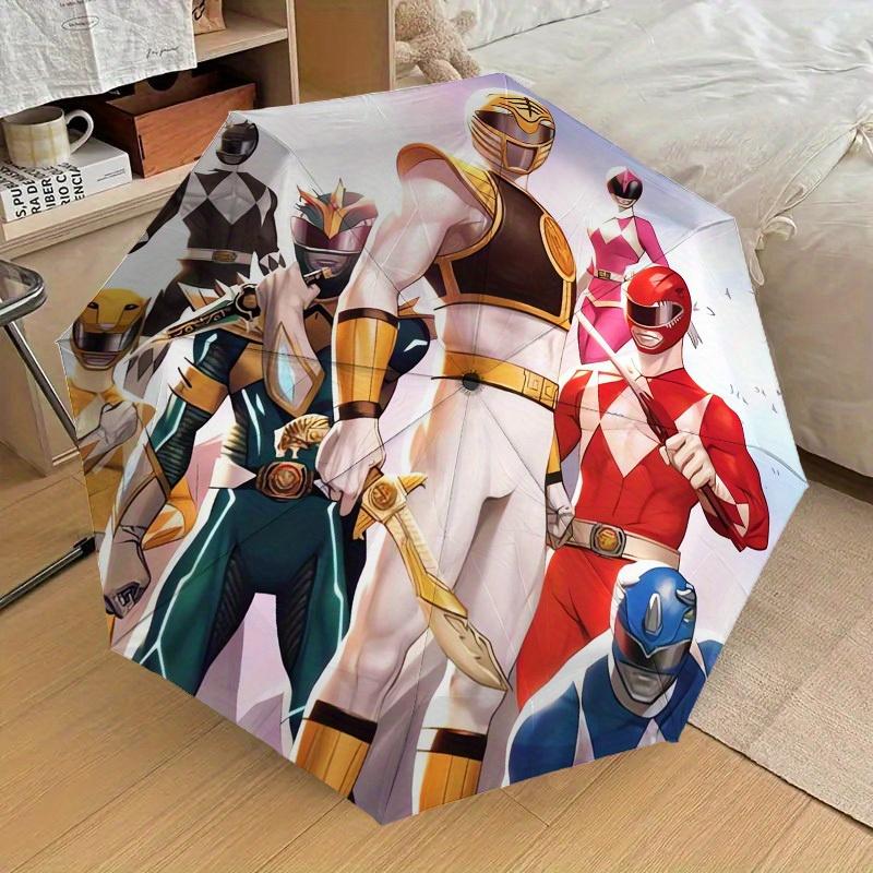 1pc Power Rangers, Team Themed High-quality Umbrella,Automatic Opening and Closing Umbrella,Multi-functional Umbrella G0811240