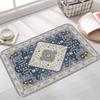 Flannel Carpet Floor Mat Polyester Blue Technology Pattern Plush Carpet Suitable For Living Room Doorway Bedroom Study Bathroom