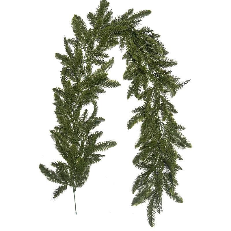 Artificial Simulation Green Plants, Flat Pine and Rattan Strips, Christmas and Halloween Home Storefronts, Outdoor Wedding Decorations