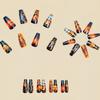 Halloween Press On Nail Medium Length Square Shape With Pumpkin Cobweb Design ABS Material For Party Costume Nail Art