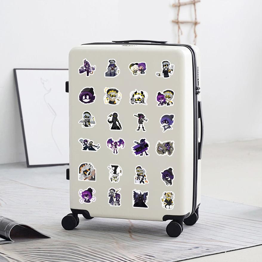 10100Pcs Cartoon Anime Murder Drones Cute Funny Graffiti Stickers Personality Cool Creative Decorative Scrapbook Decal Kids Toy