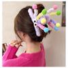 Cartoon Hair Claw Furry Headwear Spring Plush Hair Claw Clip Valentine's Gift Headdress Hairpin Women Girl Hair Accessory