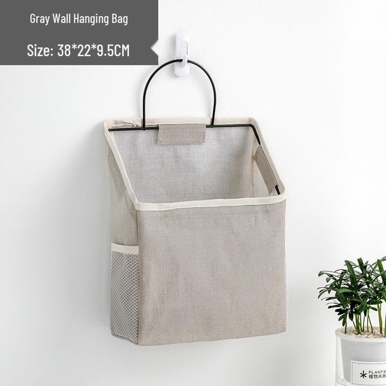 Fabric Dormitory Bedside Hanging Organizer Basket