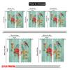 2pcs,2D plane printing Curtains&Window Treatment LOVE bird floral art Polyester Easy Install (without rod) Home Decor Perfect