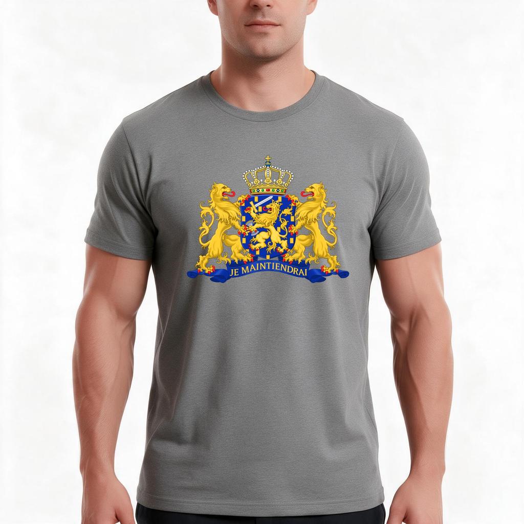 Netherlands Coat Of Arms Tshirt Summer Casual Cotton Tee Oversized Streetwear Tops Vintage Graphic Print Unisex Unisex Unisex