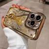 Luxury Plating Bling Glitter Quicksand Cartoon Swan Phone Case for iPhone 15 11 12 13 14 16 Pro Max Plus Camera Protection Cover