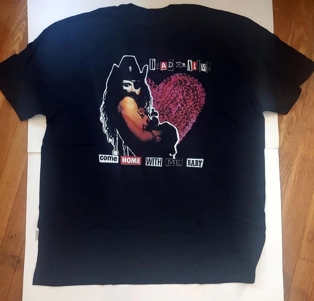 

SALE Vtg Dead or Alive Band Come Home With Me Baby Cotton Black Unisex Shirt MM1 Unisex T-Shirt XXXXL