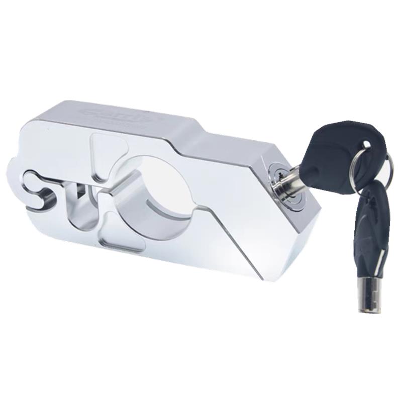 Motorcycle Handlebar Lock Handlebar Brake Handle Solid Lock Imitating Steal Lock Pull Rod ATV Dirt Street Bikes Anti Theft 2025