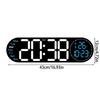 Large LED Wall Clock with Remote Control and Count Down Function 2 Alarms Temperature for Students and Professional