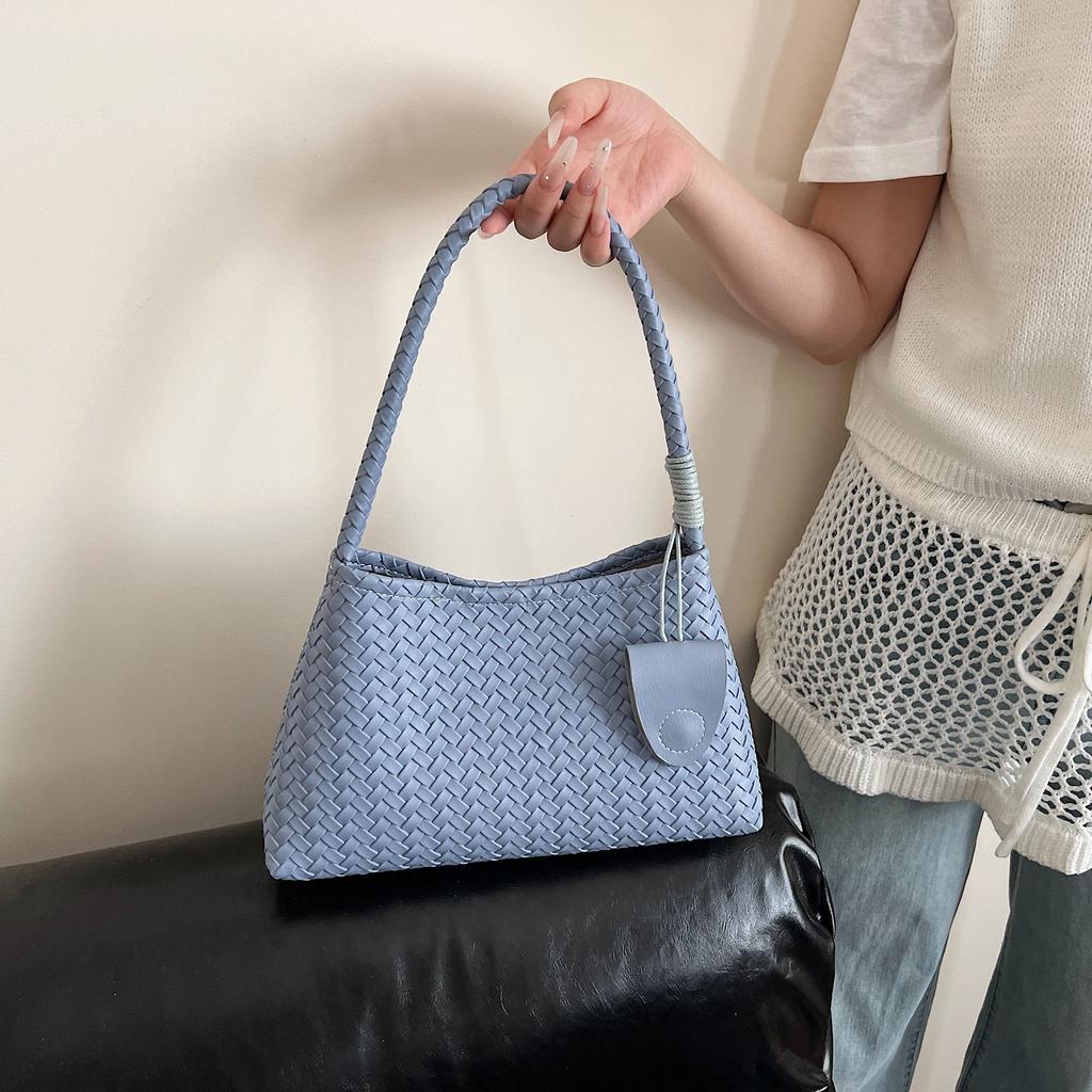 Korean Niche Handmade Woven Armpit Bag, Women's Fashionable Casual Handbag, Mother Bag, Large Capacity Shoulder Bag, Women's Bag