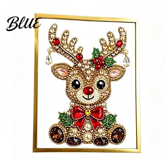 Art Craft Supplies Set DIY Jewelry Faux Pearl Painting Kit with Frame Christmas Projects for Home Leisure Crystal Gem Adults Holiday Tabletop