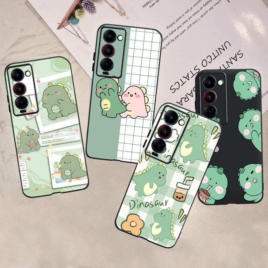 For Tecno Camon 18 P 18 Premier Camon18 Phone Case Capa Soft Liquid Silicone Bumper Etui Animals Flower Printed Funda Camon18