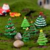 Creative Christmas Tree Garden Micro Landscape Accessories Various Christmas Tree Ornaments Resin Crafts Cute Home Decoration