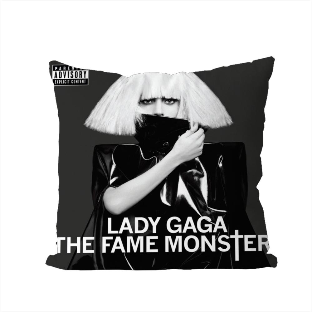 

Singer Lady Gaga Pillow Case For Car Sofa Decorative Home Doublesided Print Plush Square Throw Pillow Cushion Cover 30x30cm