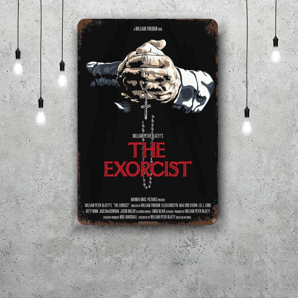 The Exorcist Movie Metal Signs Wall Decor Vintage Tin Signs Captain Metal Poster Decor for Bar Pub Club Wall Decoration